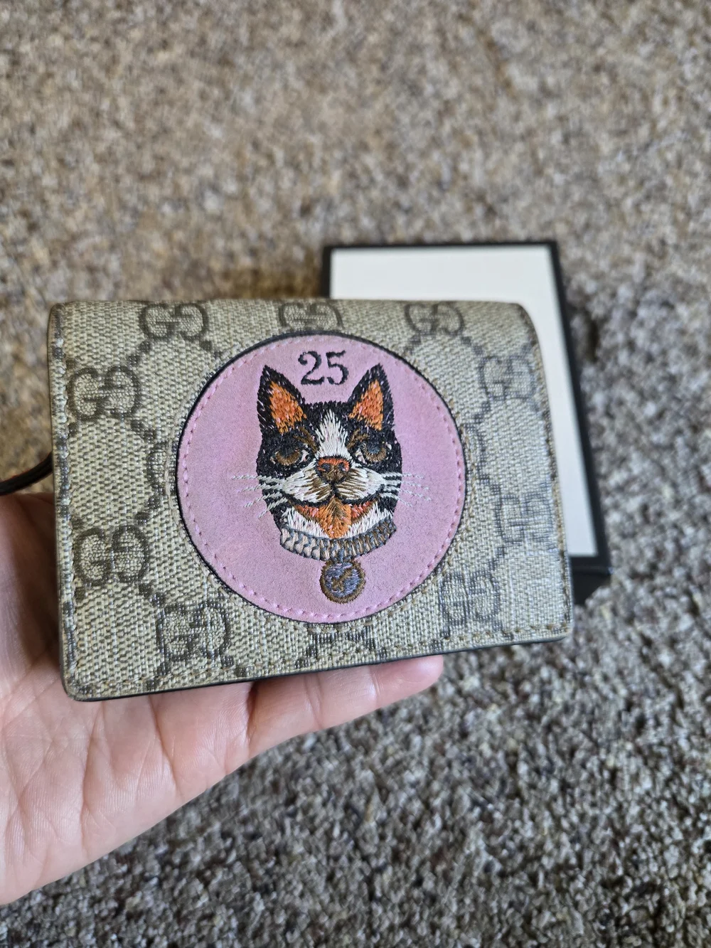 Gucci Pink Cat GG Supreme Wallet - Picture 8 of 8